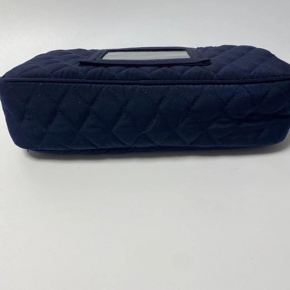 Vera Bradley X Lilly Medical Cosmetic Bag Classic Navy Blue Quilted NWOT